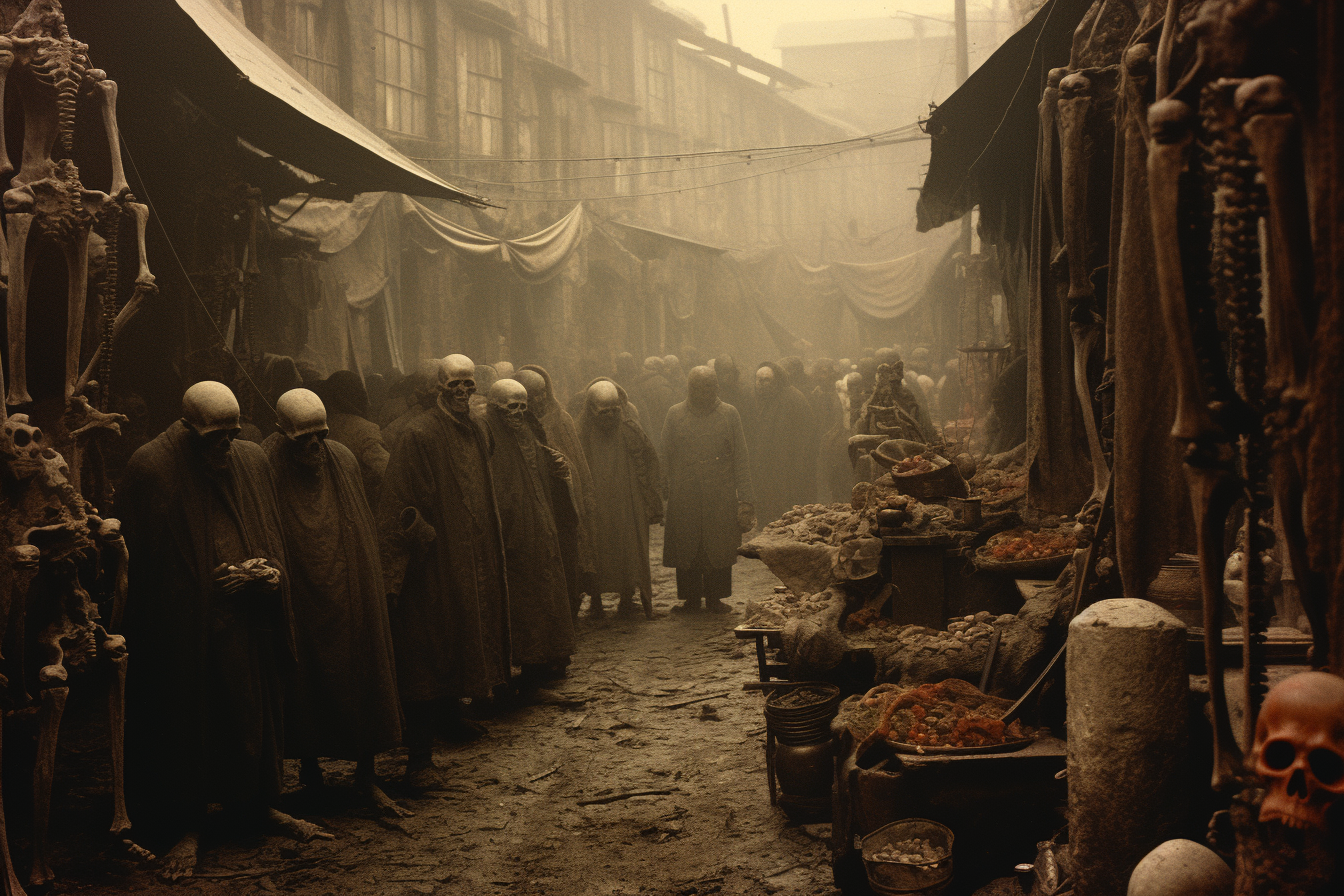 Zombies and skeletons in Turkish market