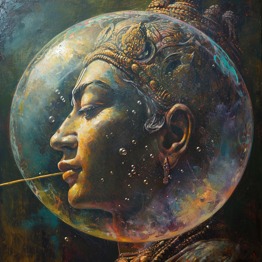 Image of Bubbles in Vishnu's Mouth