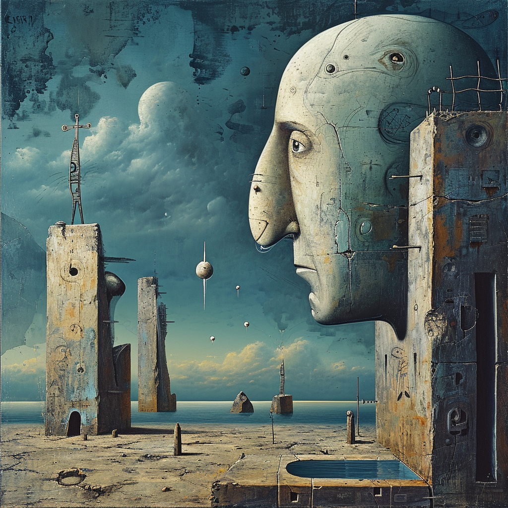 4. Surrealist Painting in Vivid Colors