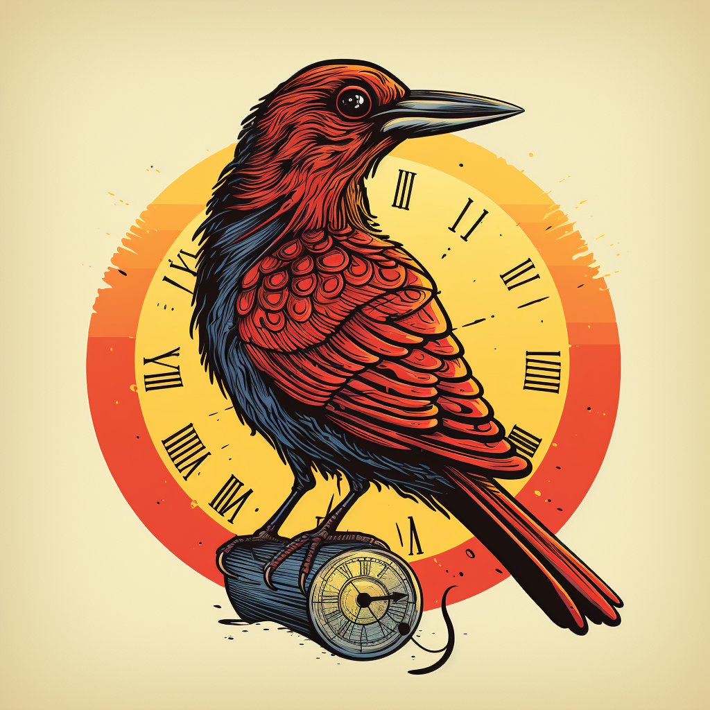 4. Eye-catching logo featuring an early bird getting a worm