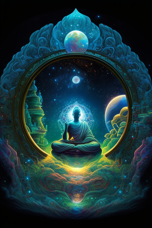 4. Reflection of Cosmic Buddha in Space