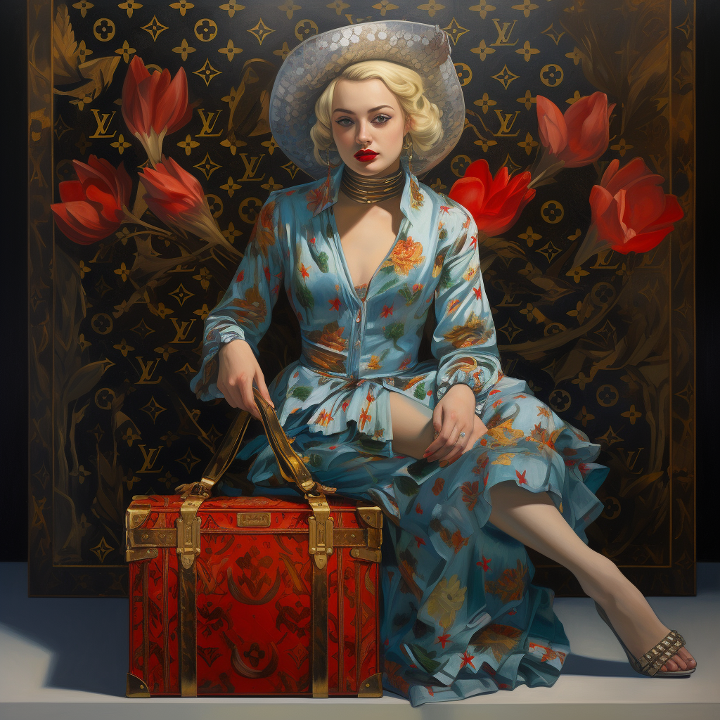 4. Fashionable Louis Vuitton art print