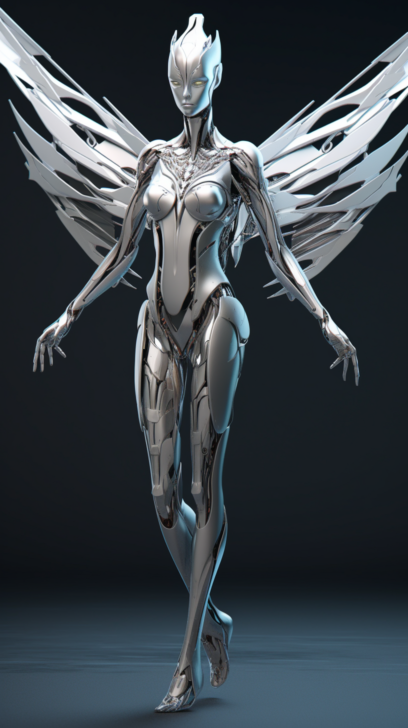 4. Cybernetic Woman with Sharp Protruding Blades