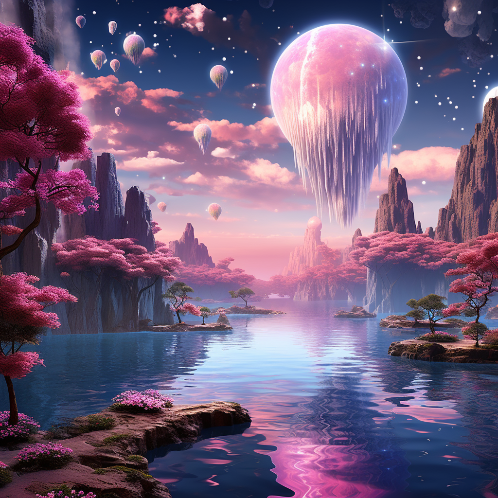 4. A serene and enchanting 3D environment