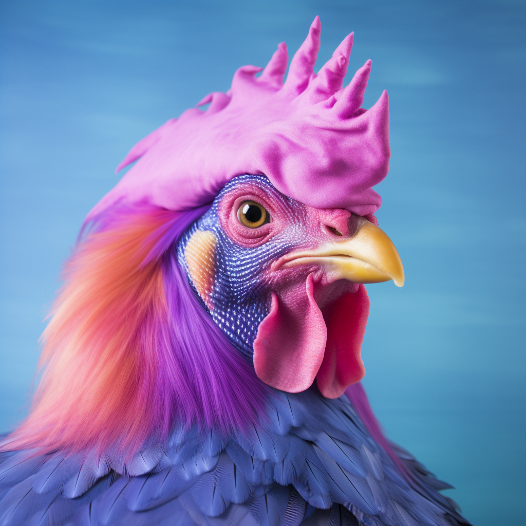 4. Captivating alt text describing transgender chicken image