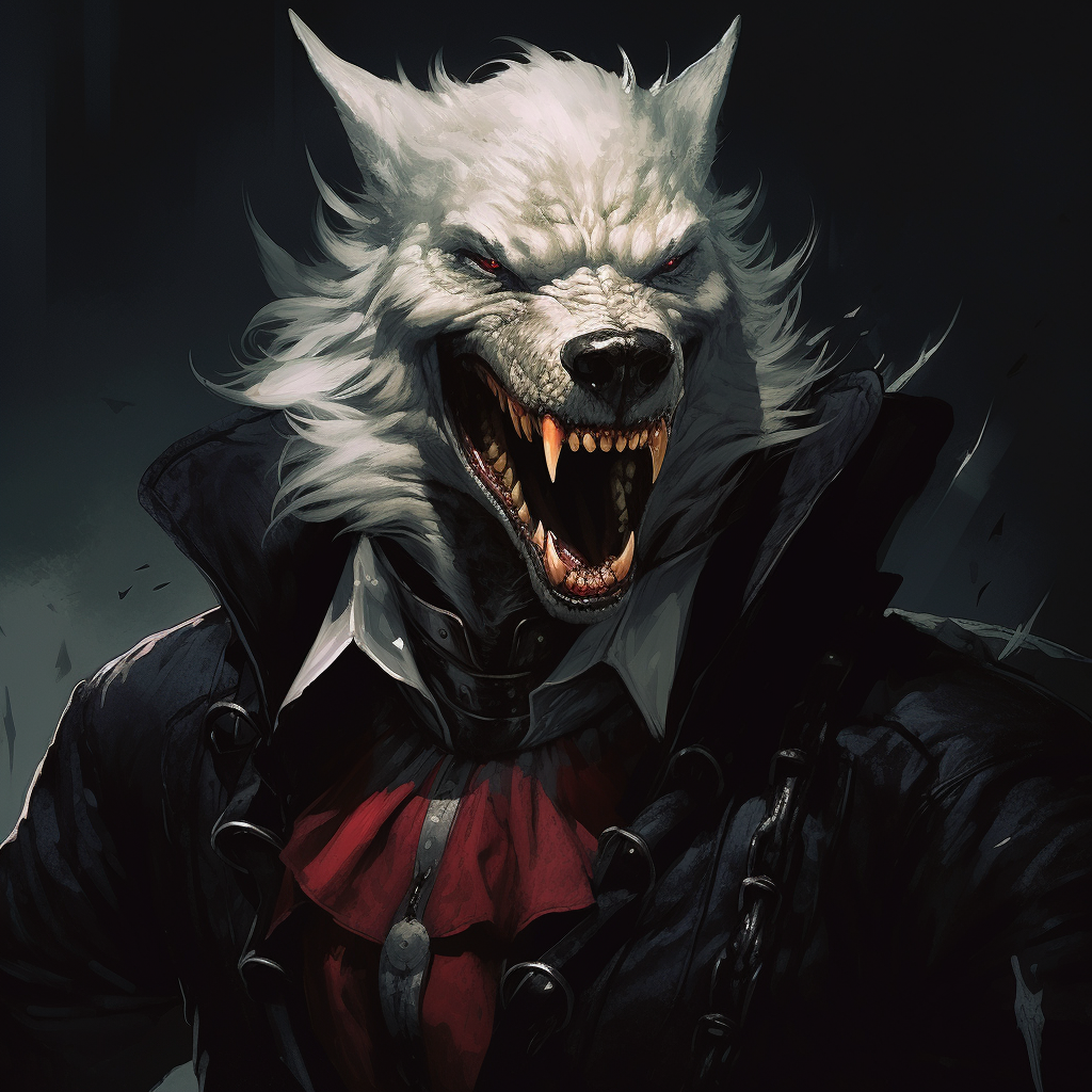 4. Image of a demon horned vampire