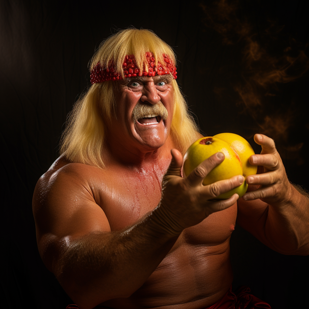 4. Sweating wrestler in squash match