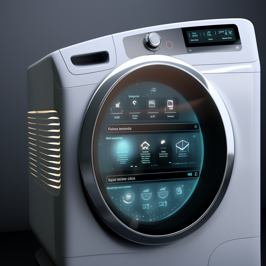 4. Washing machine with touch screen