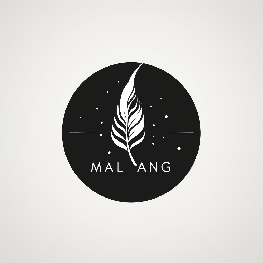 4. Minimalist logo design with mango theme