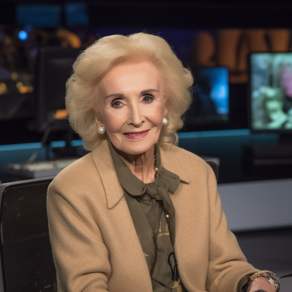 4. Elegant Mirtha Legrand in TV Studio