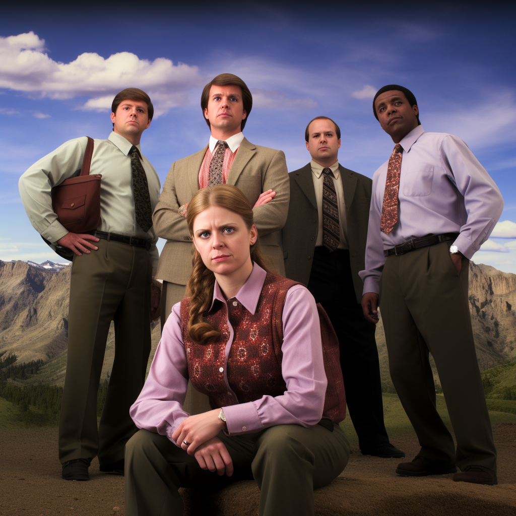 4. Image of  The Office  cast in Montana