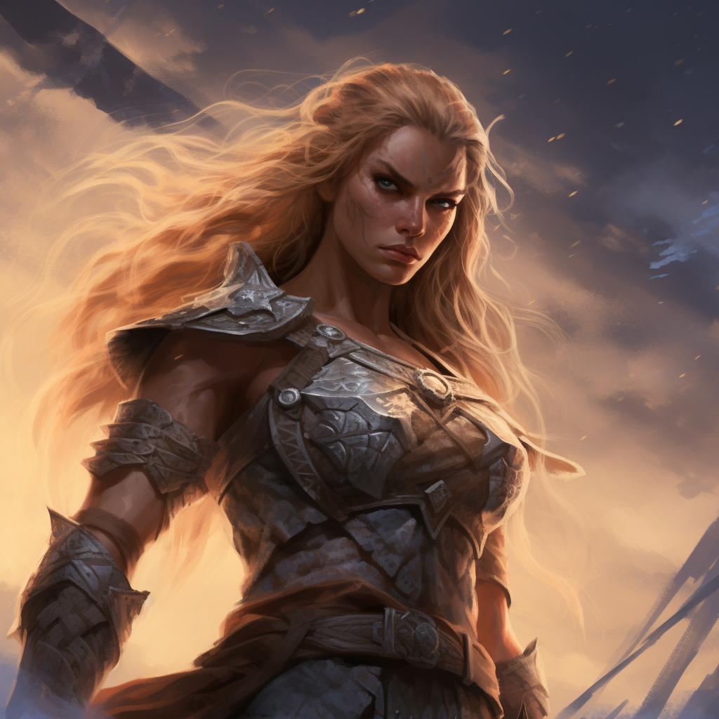 4. Norse barbarian Kaela Nightedge portrait