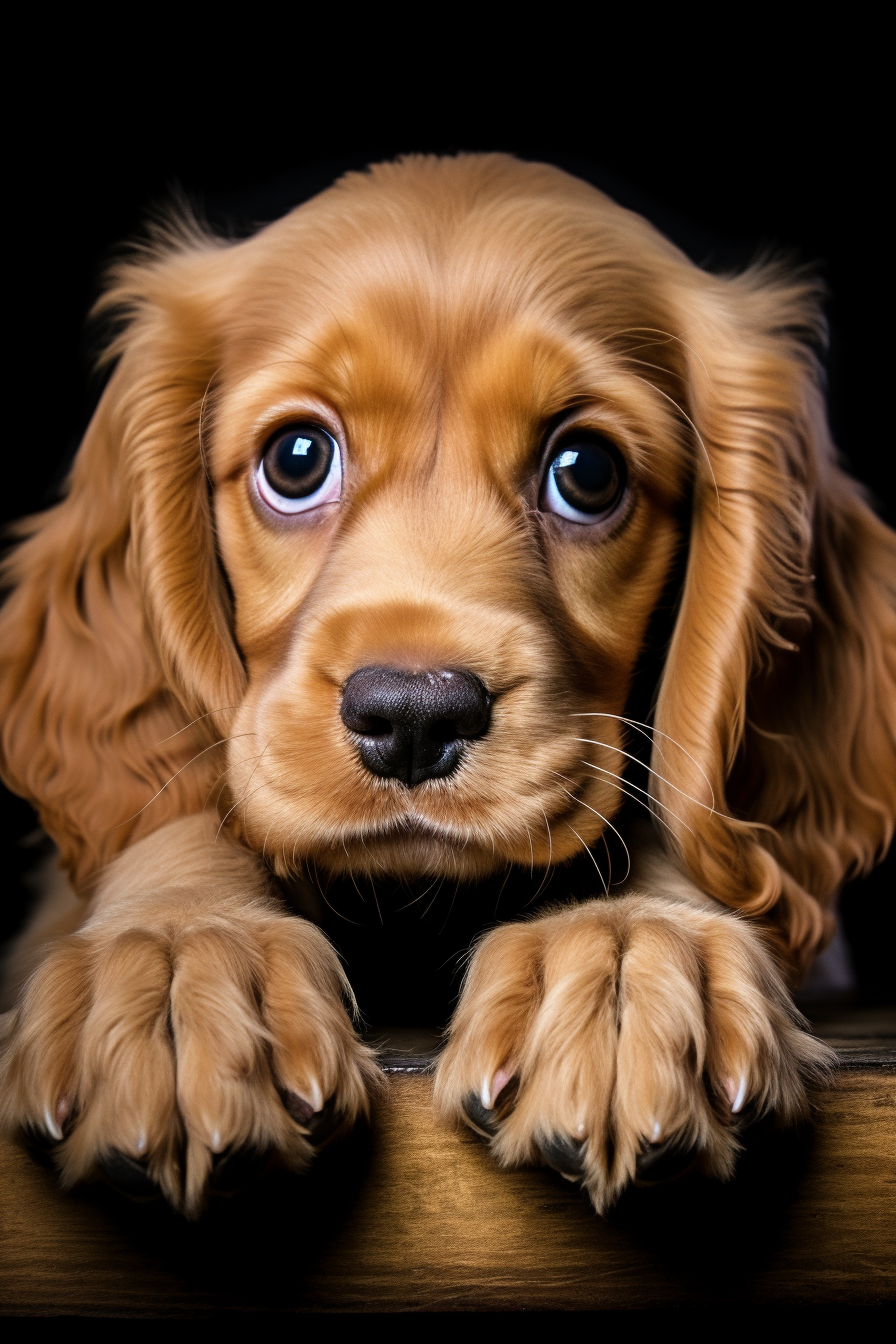 4. Cute puppy with soulful eyes