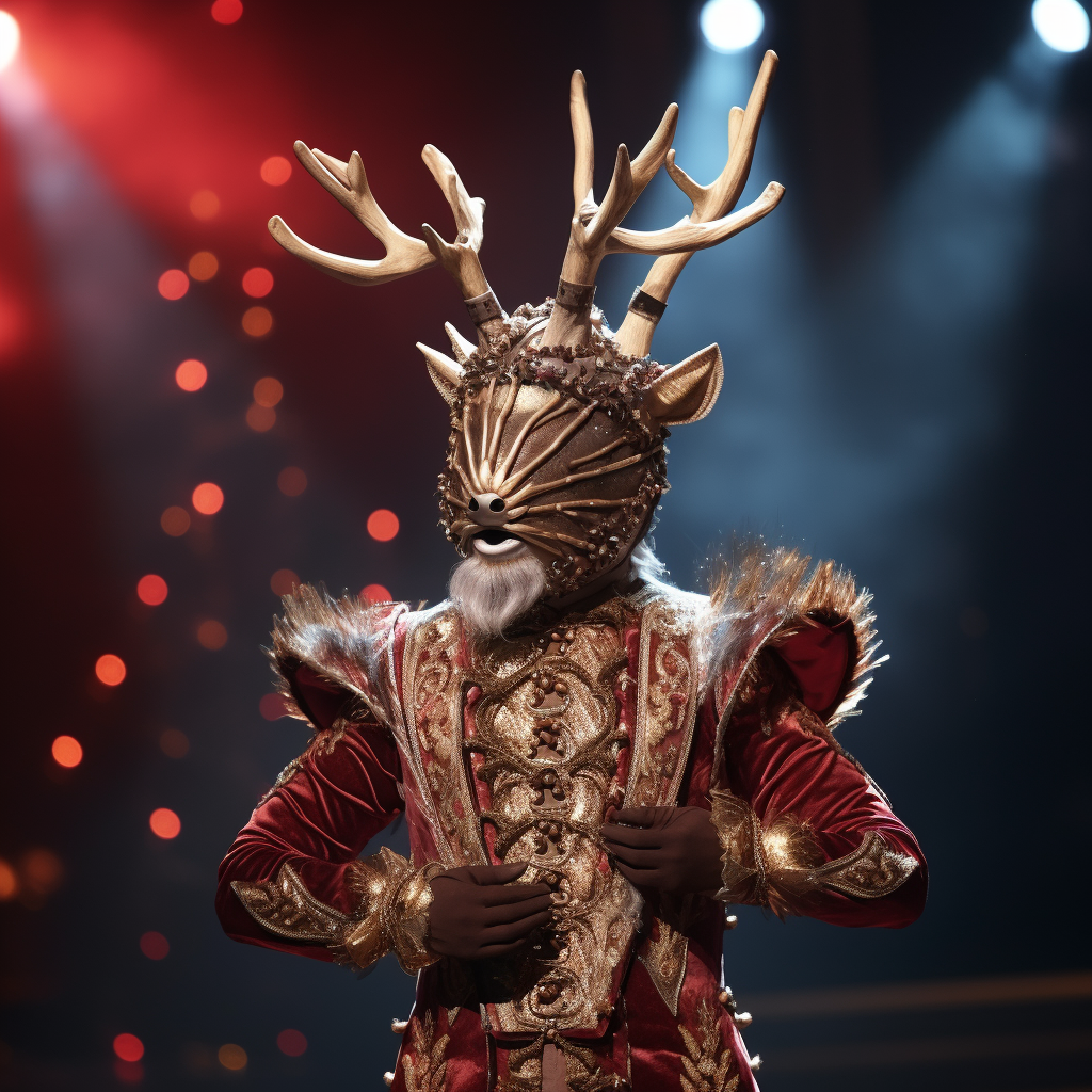 4. Reindeer costume for TV show