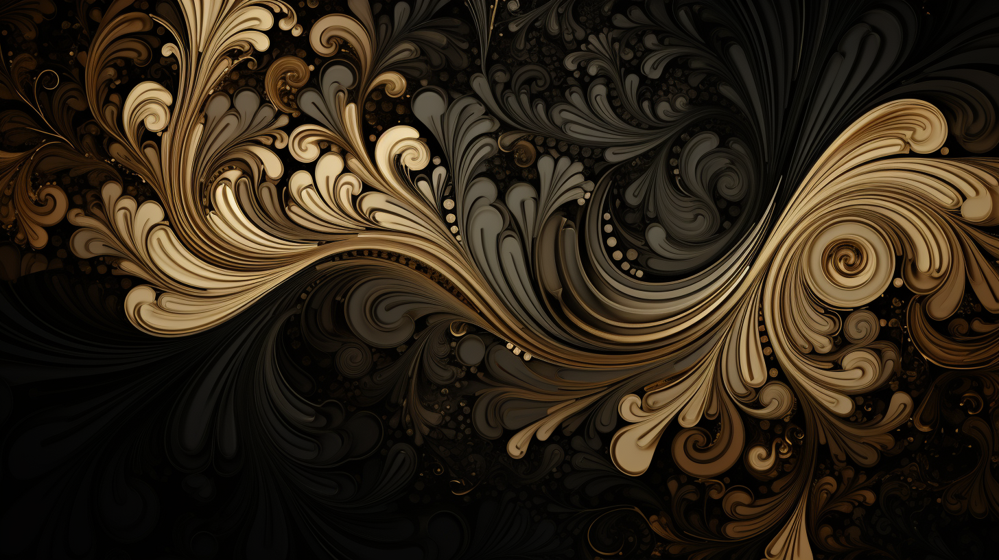 4. Abstract background with black and brown colors portraying a renaissance style