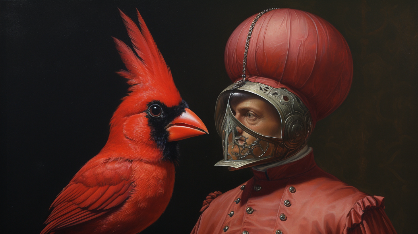 4. Soldier in front of cardinal, high details