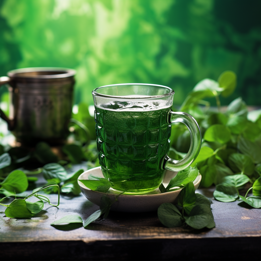 4. Colorful Shamrocks and Cup Decoration