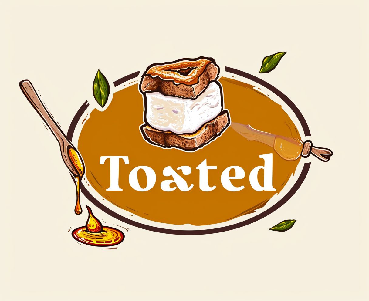 4. Toasted marshmallow dipped in honey on amber background