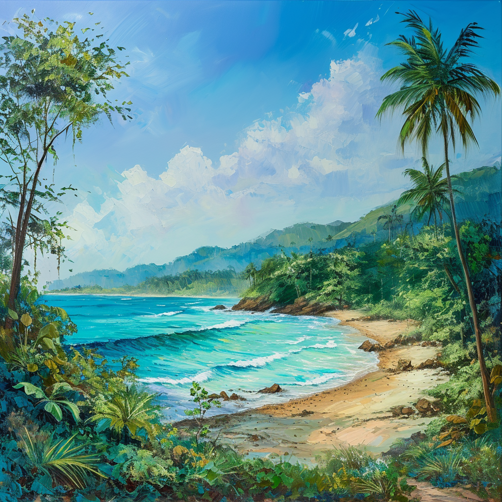 4. Relaxing Tropical Beach Landscape Image