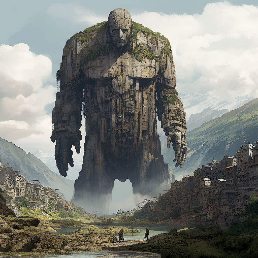 4. Majestic Umgouy Giant Colossi dwelling in their heaven-like cities