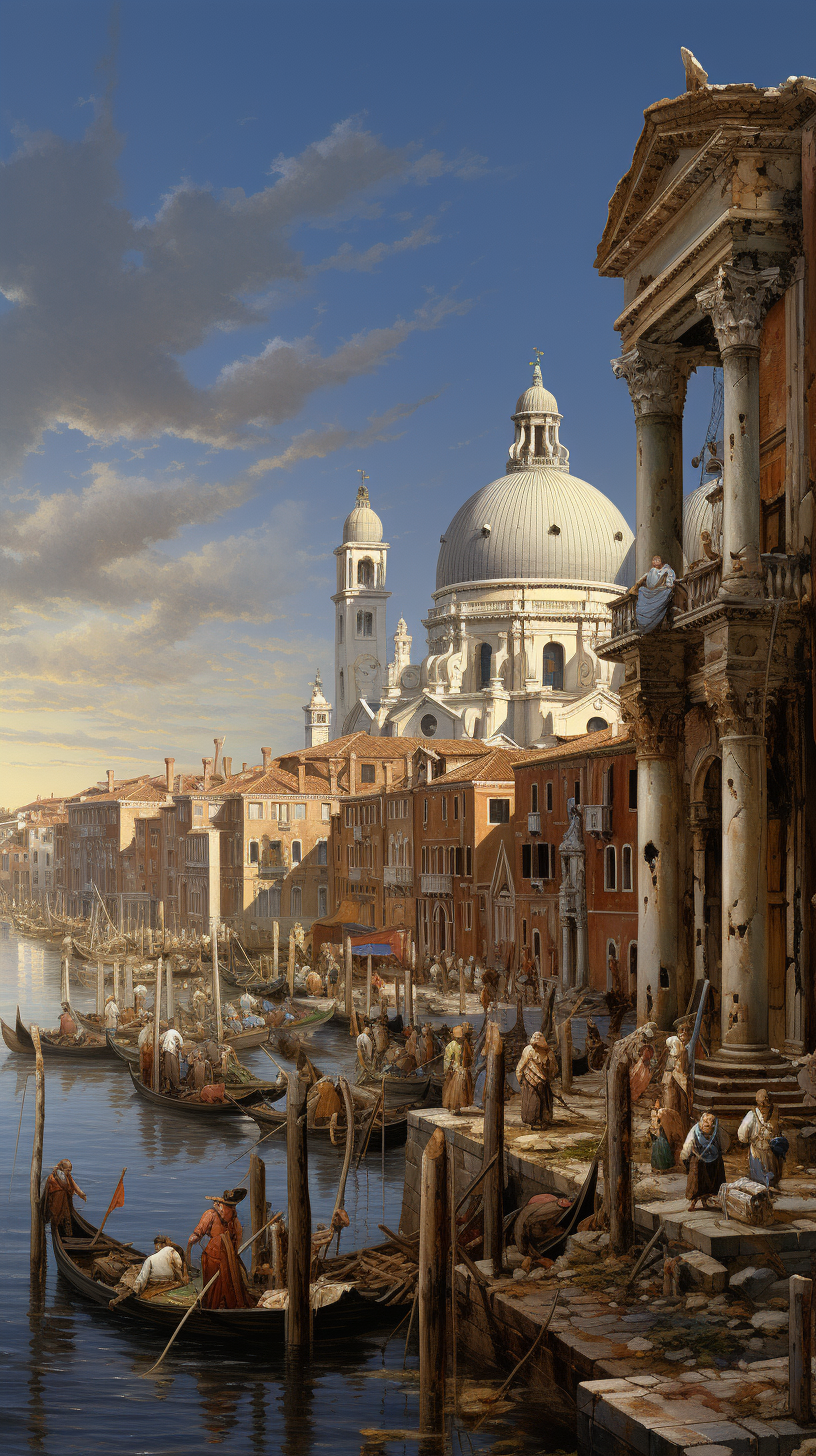 4. Stunning depiction of Venice in the 18th century.