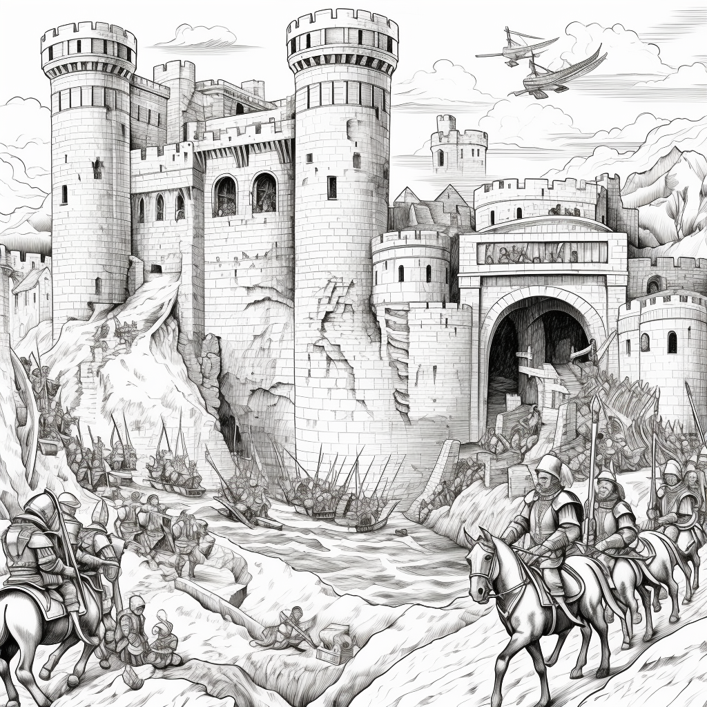 Acre Templar's Citadel Coloring Page