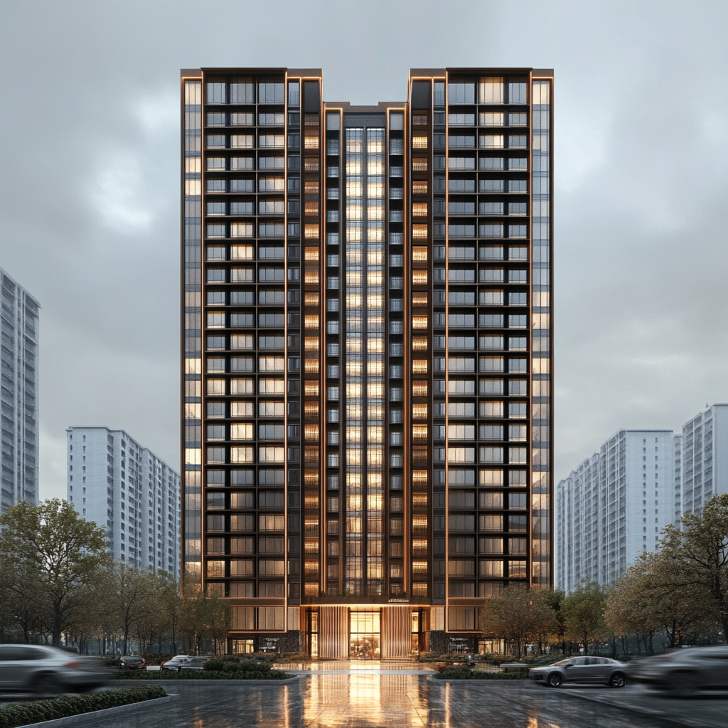 17-Storey High-Rise Residential Building with Commercial Support 