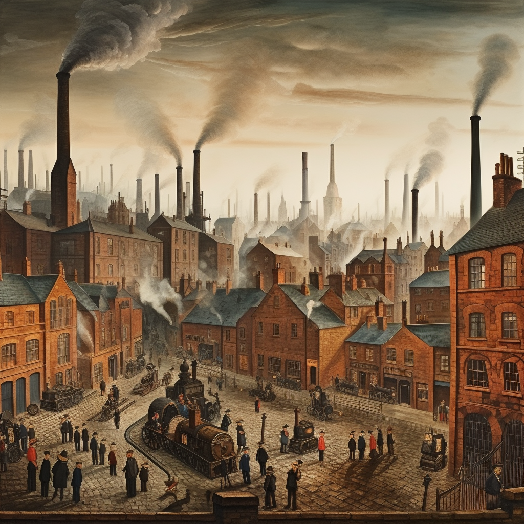 Smoky Industrial Scene from the 1800s