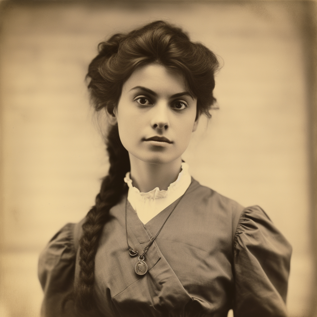 1890s English Woman Doctor with Brown Hair