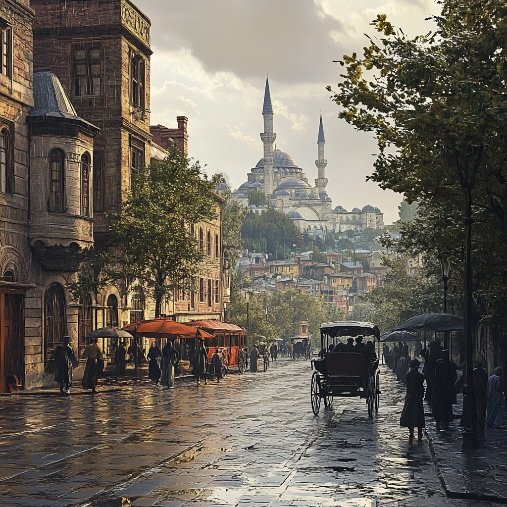 1900s Istanbul: Realistic 3D Render of Fascinating City 