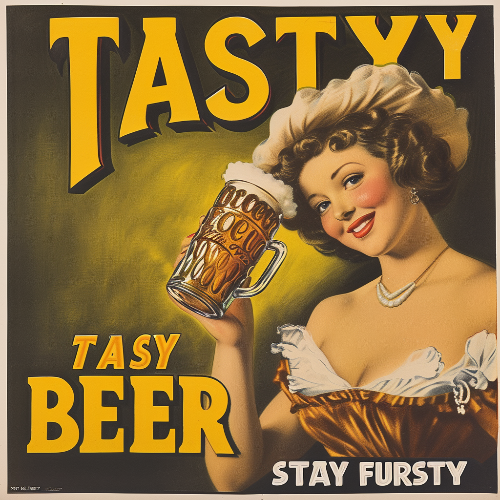 1930s Advert Beer Tasty Fursty