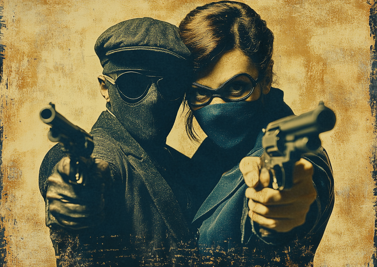 1940's Crime Gang Tintype Poster Inspired by Peaky Blinders