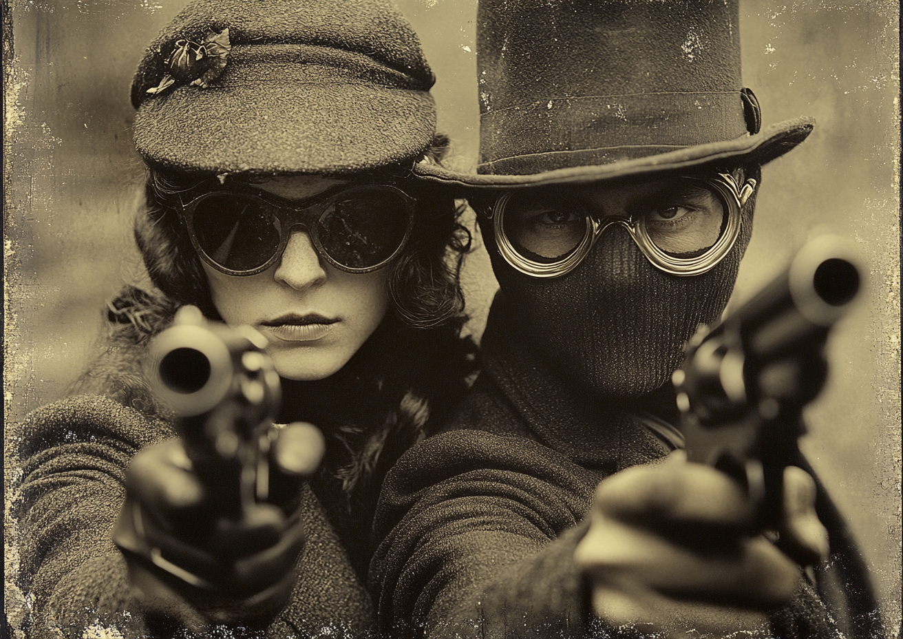 1940's Crime Tintype Poster Inspired by Peaky Blinders