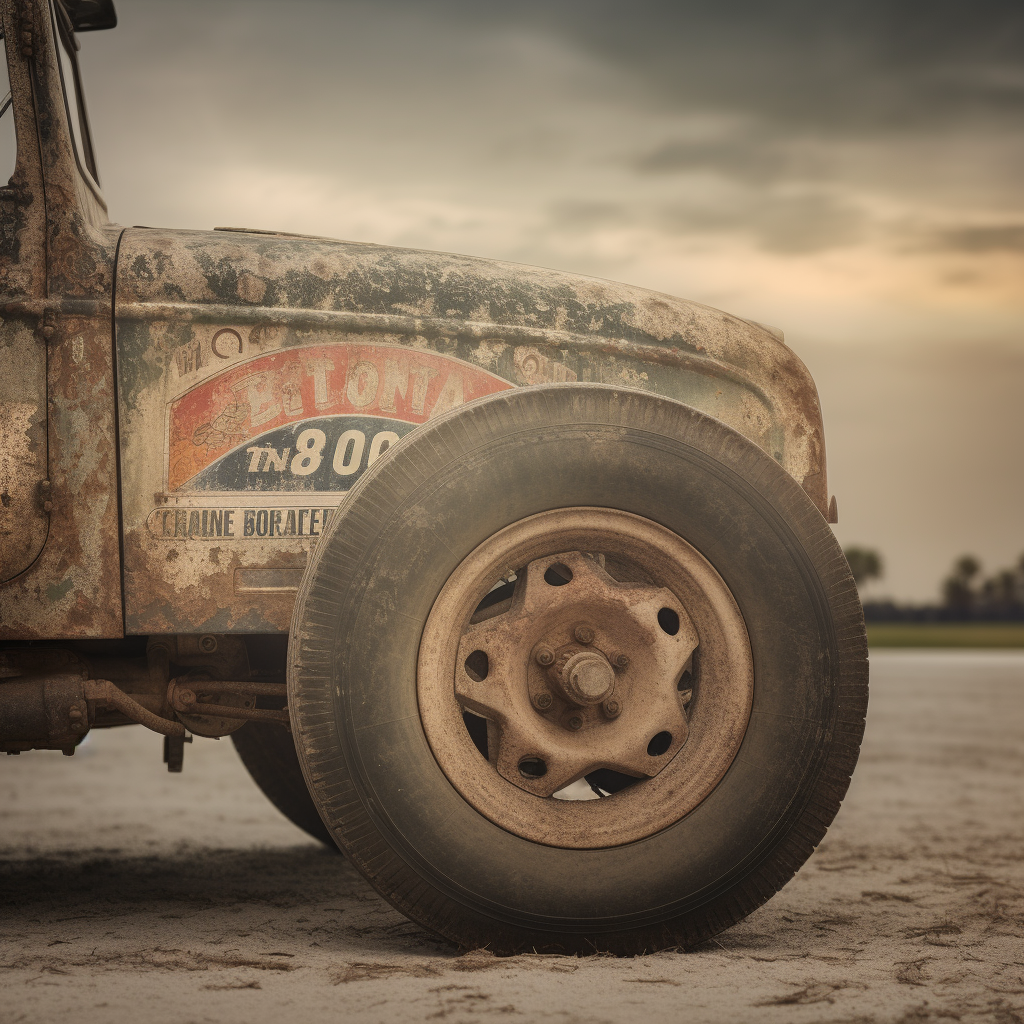 Vintage Dirt Track Racer at Sunset