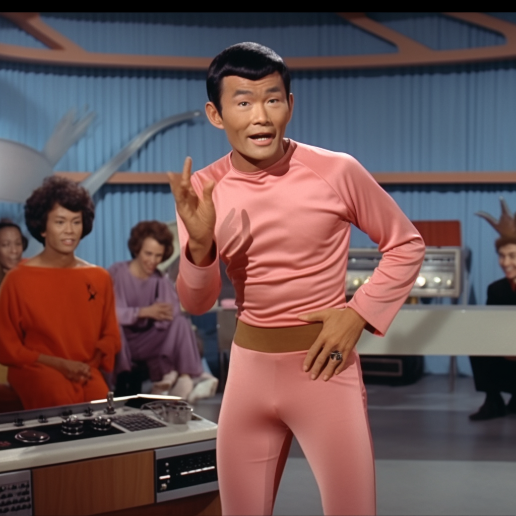 Silly 1960s  Star Trek  Sulu comedy routine