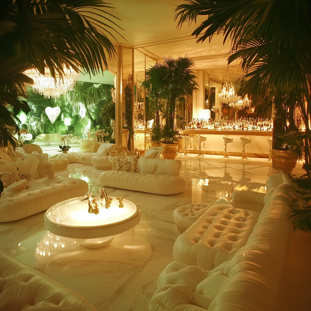 1970s Miami Palm Royale themed party: Classy, old money.