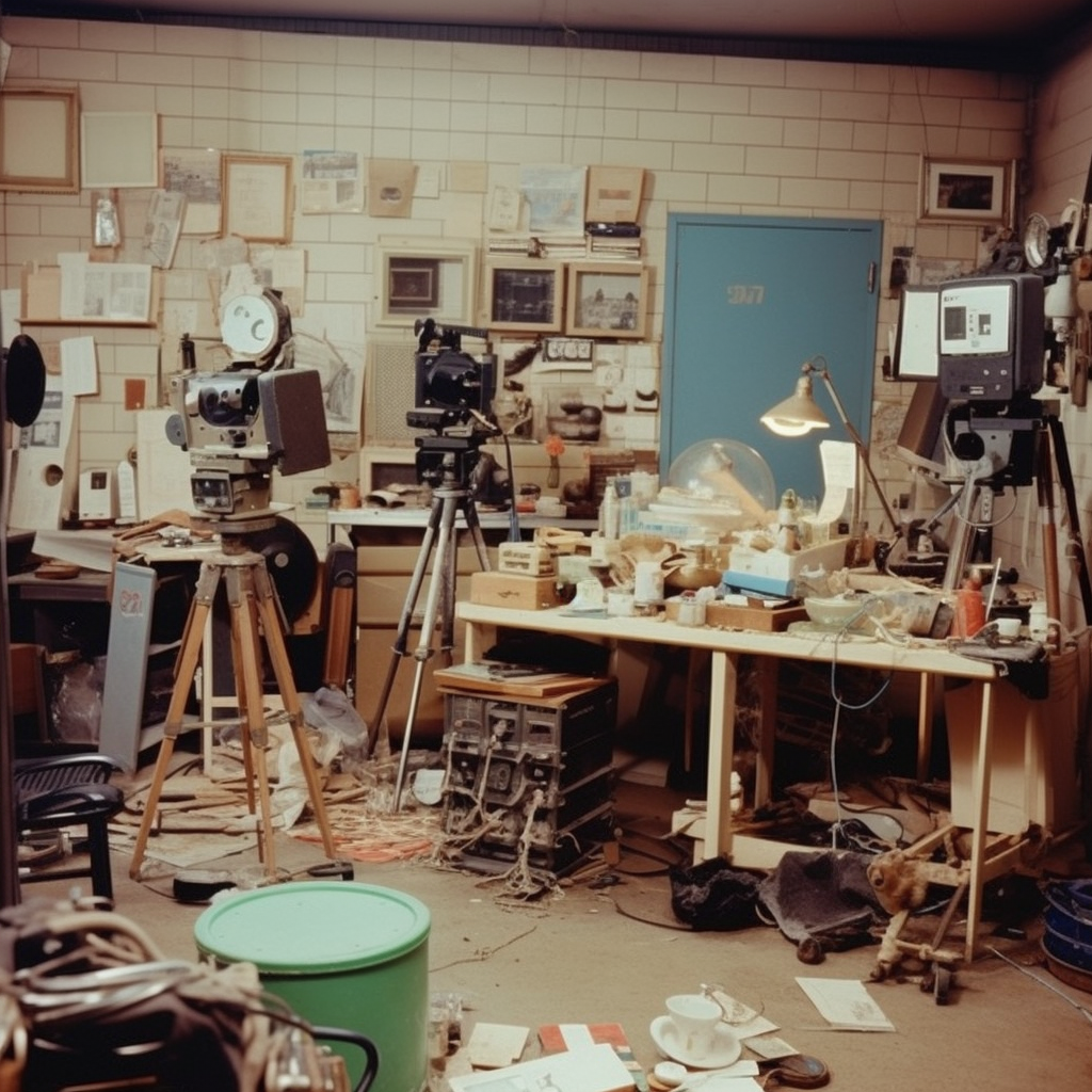 1970s messy film studio high resolution sharpness