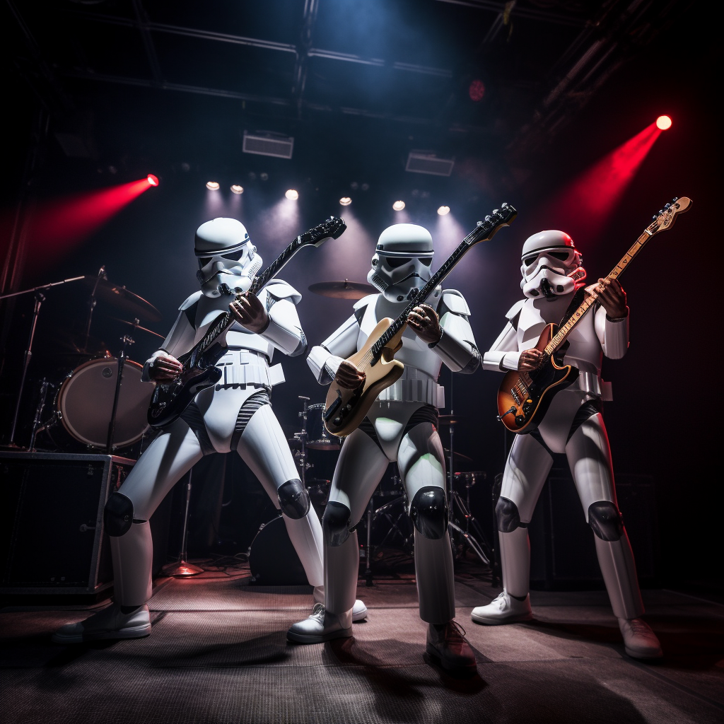 Storm Troopers Playing Classic Rock Music