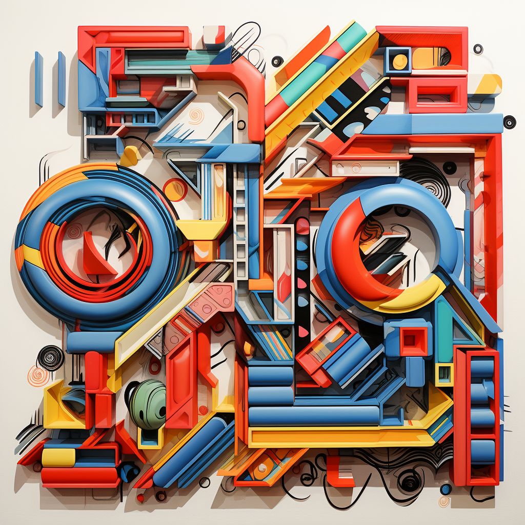 Stylish 1980s typography by Neville Brody