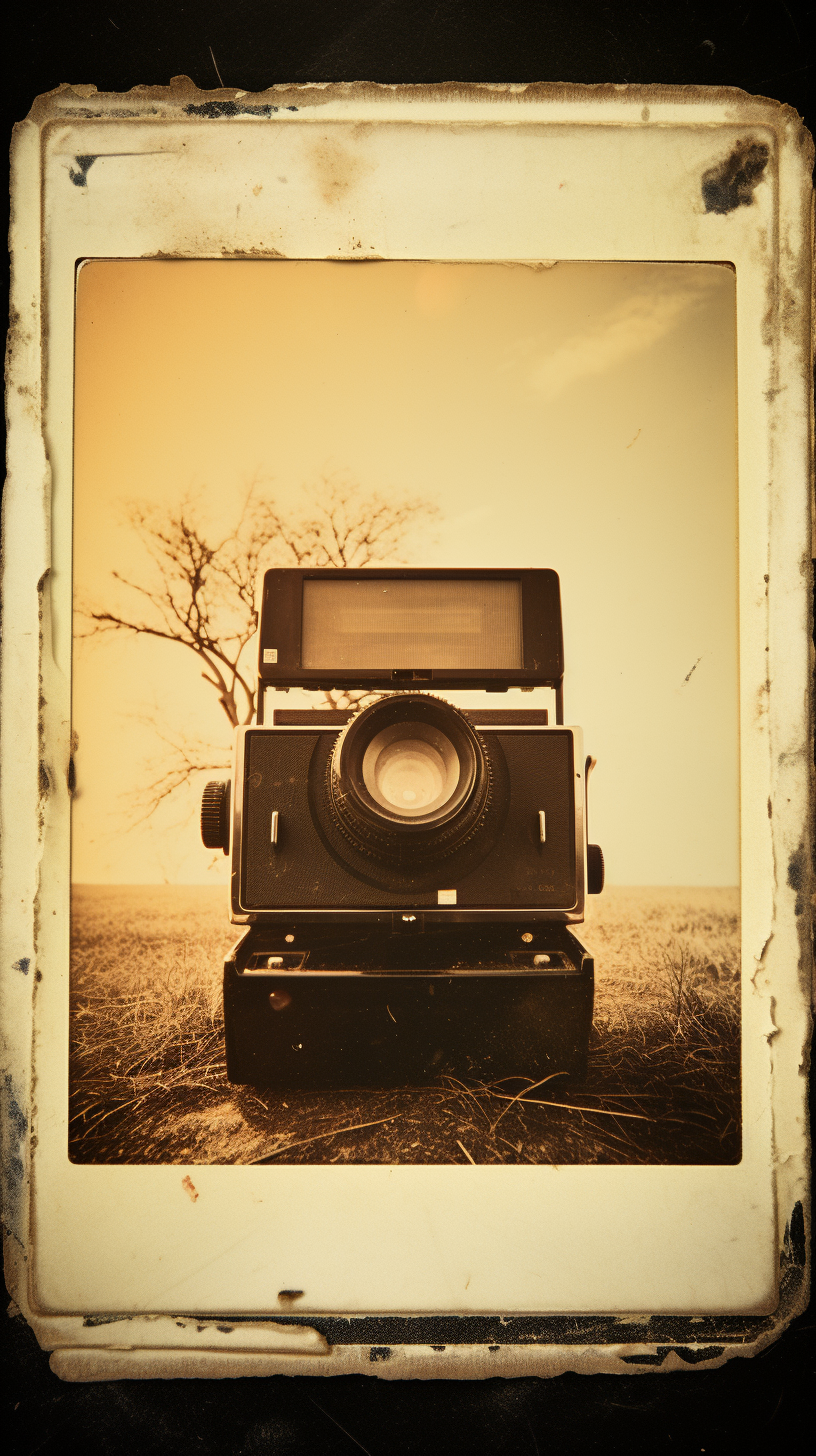 Vintage 1980s Polaroid Photo Texture Dirty Lens Filter