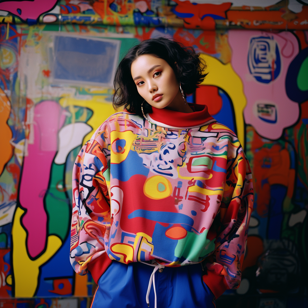 Colorful 1990s Japanese Pop Culture Apparel