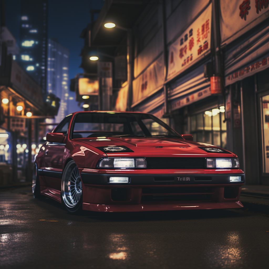 Stylish 1990s JDM car