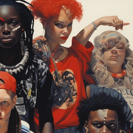 Norman Rockwell's 1990s Ravers Artwork