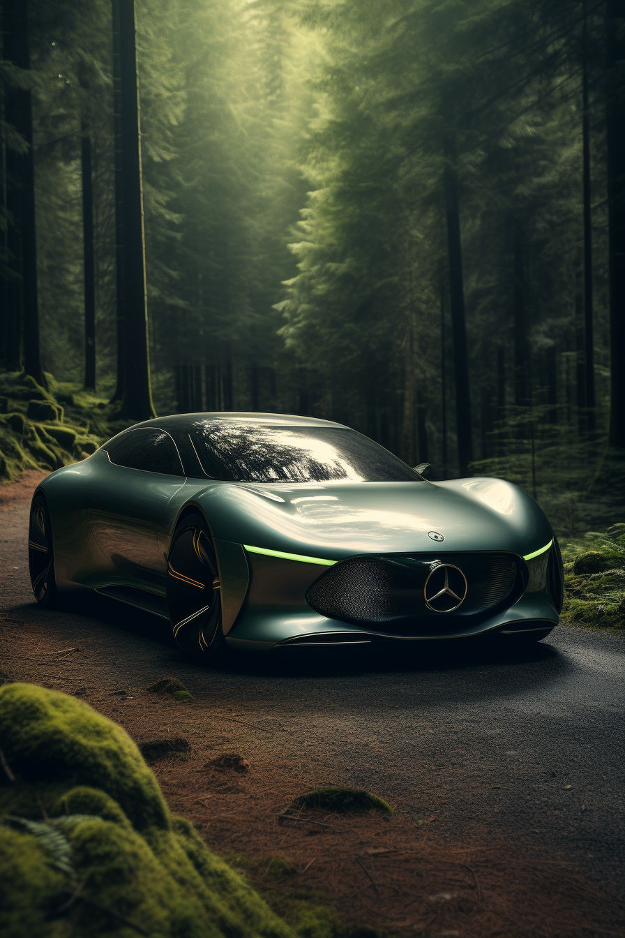 2023 Mercedes Concept in Japan Mountains and Forest