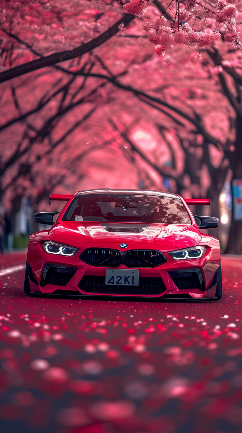 2024 BMW M1 Custom Red Widebody on Sakura Road