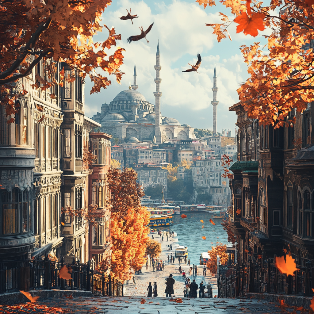 2024 Istanbul City View: Fascinating 3D Render 