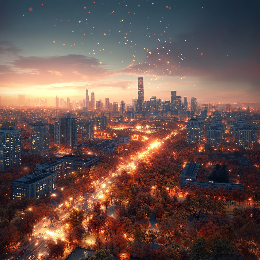 2024s Beijing City Lights View Rendering