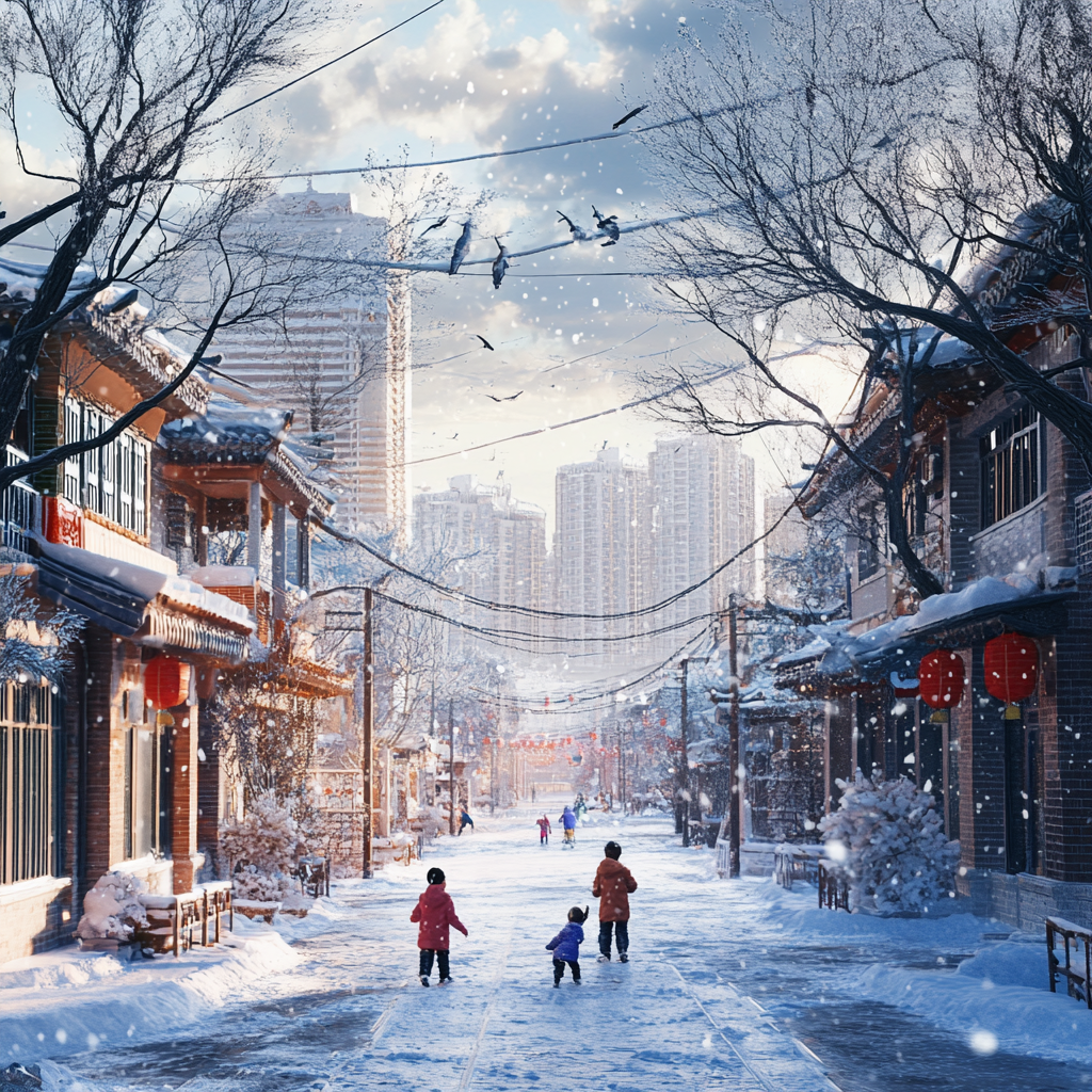 2024s Beijing City View 3D Render