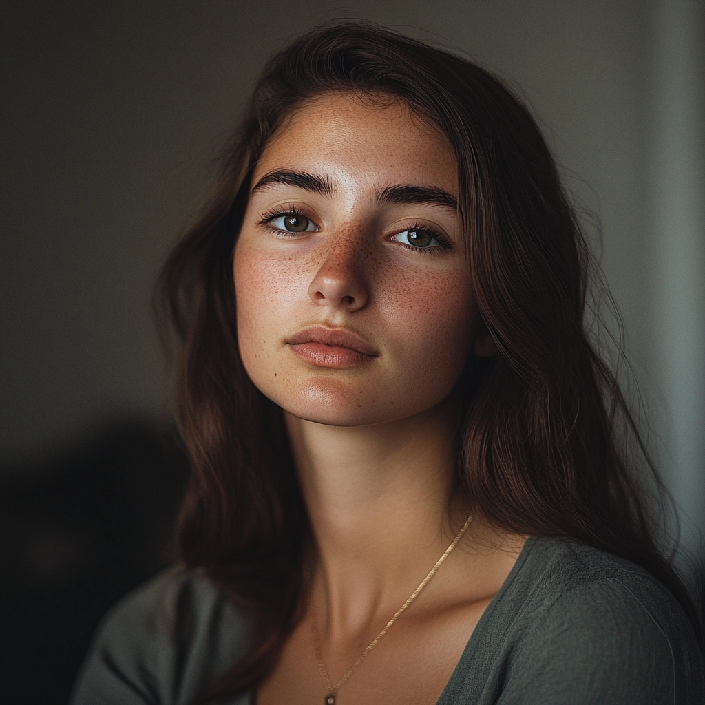 28-Year-Old Woman Head to Waist Portrait Nikon Z7 II 50mm Lens