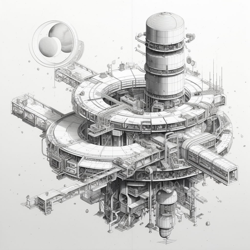 Detailed architectural drawing of space